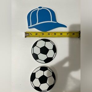 Sports wood appliqué